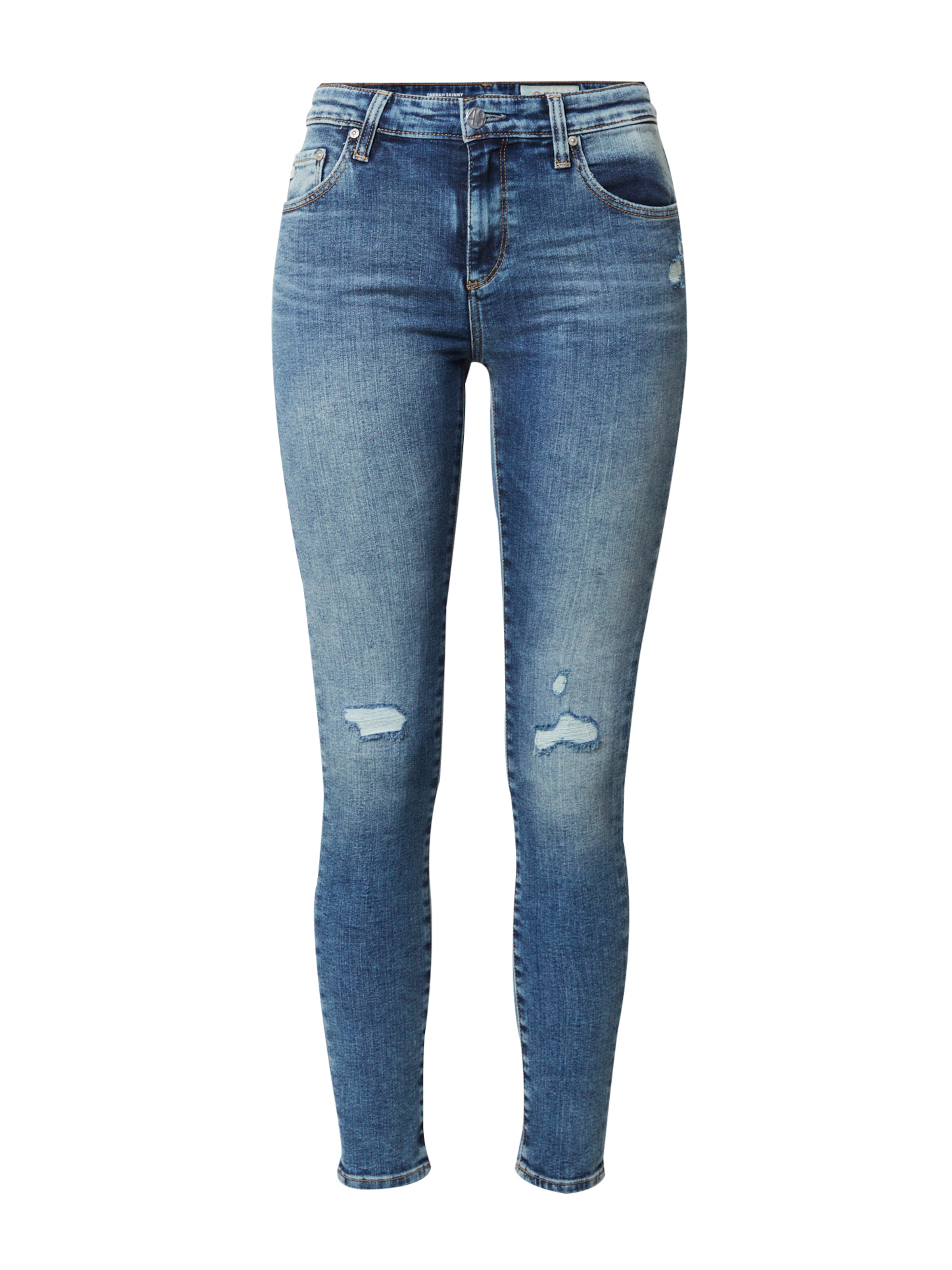 AG Jeans - Skinny Vaquero 'FARRAH' en azul: frente