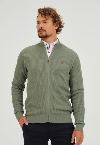 Giorgio di Mare Knit cardigan in Green: front