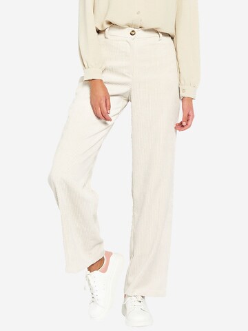 Loosefit Pantalon LolaLiza en blanc : devant