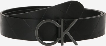 Ceinture 'Re-Lock' Calvin Klein en noir : devant