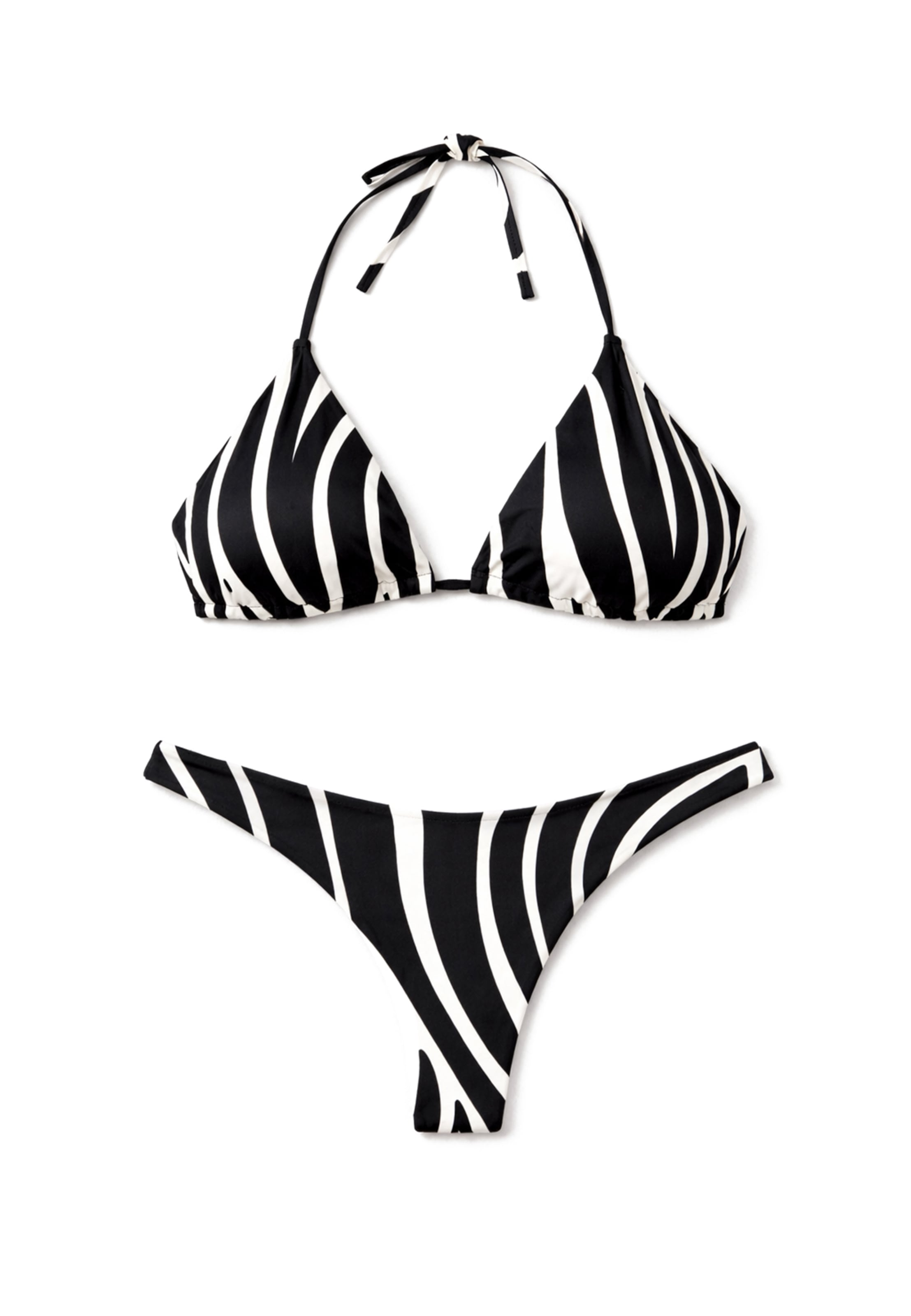 Gisela - Triangular Soutien em preto: frente