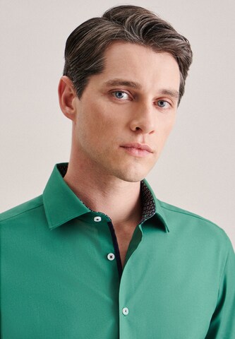 SEIDENSTICKER Slim fit Business shirt in Green