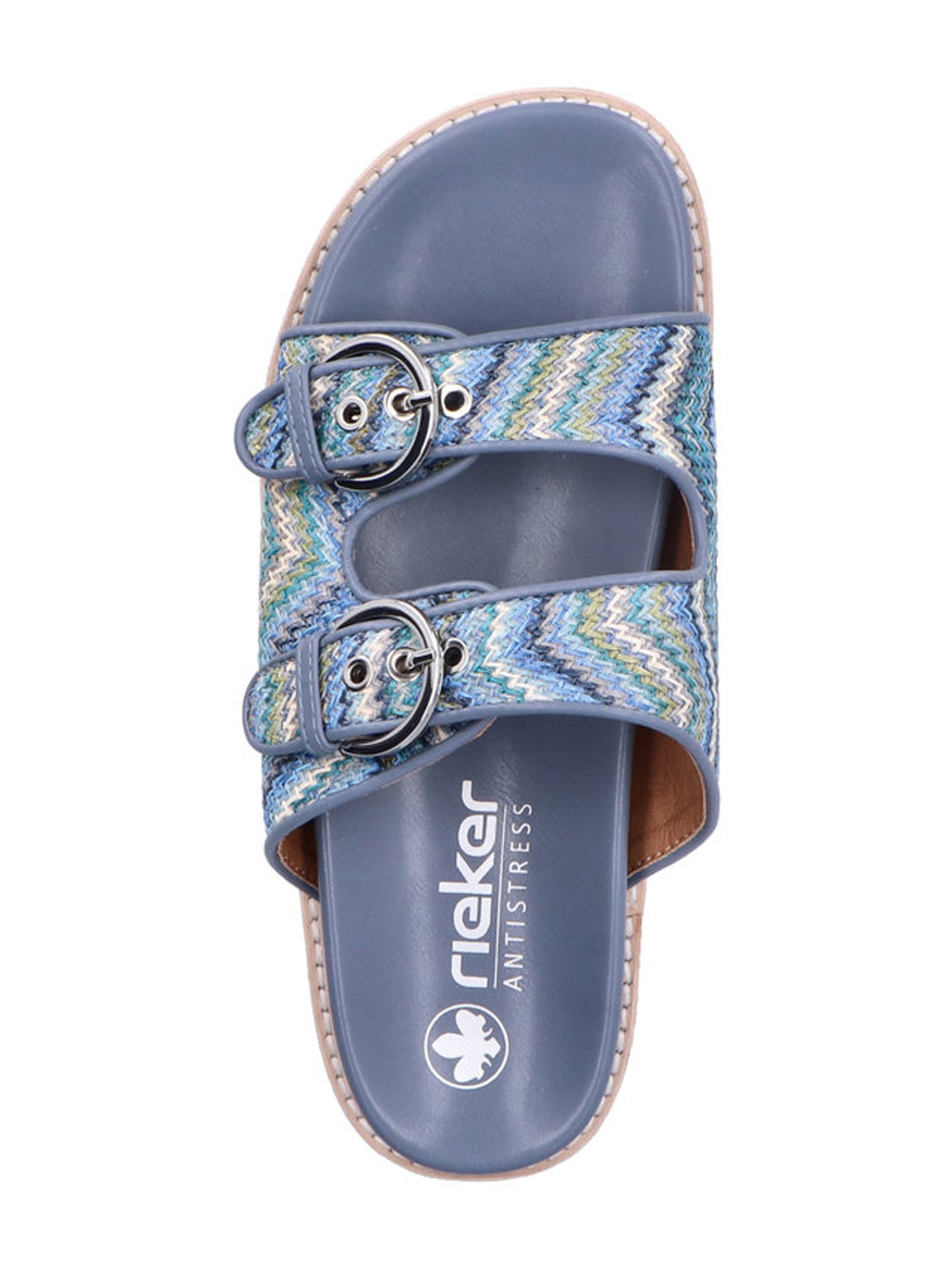 Saboți de la Rieker pe albastru