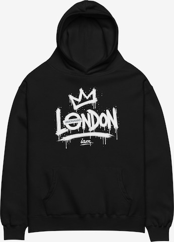 iam. Sweatshirt in Black: front