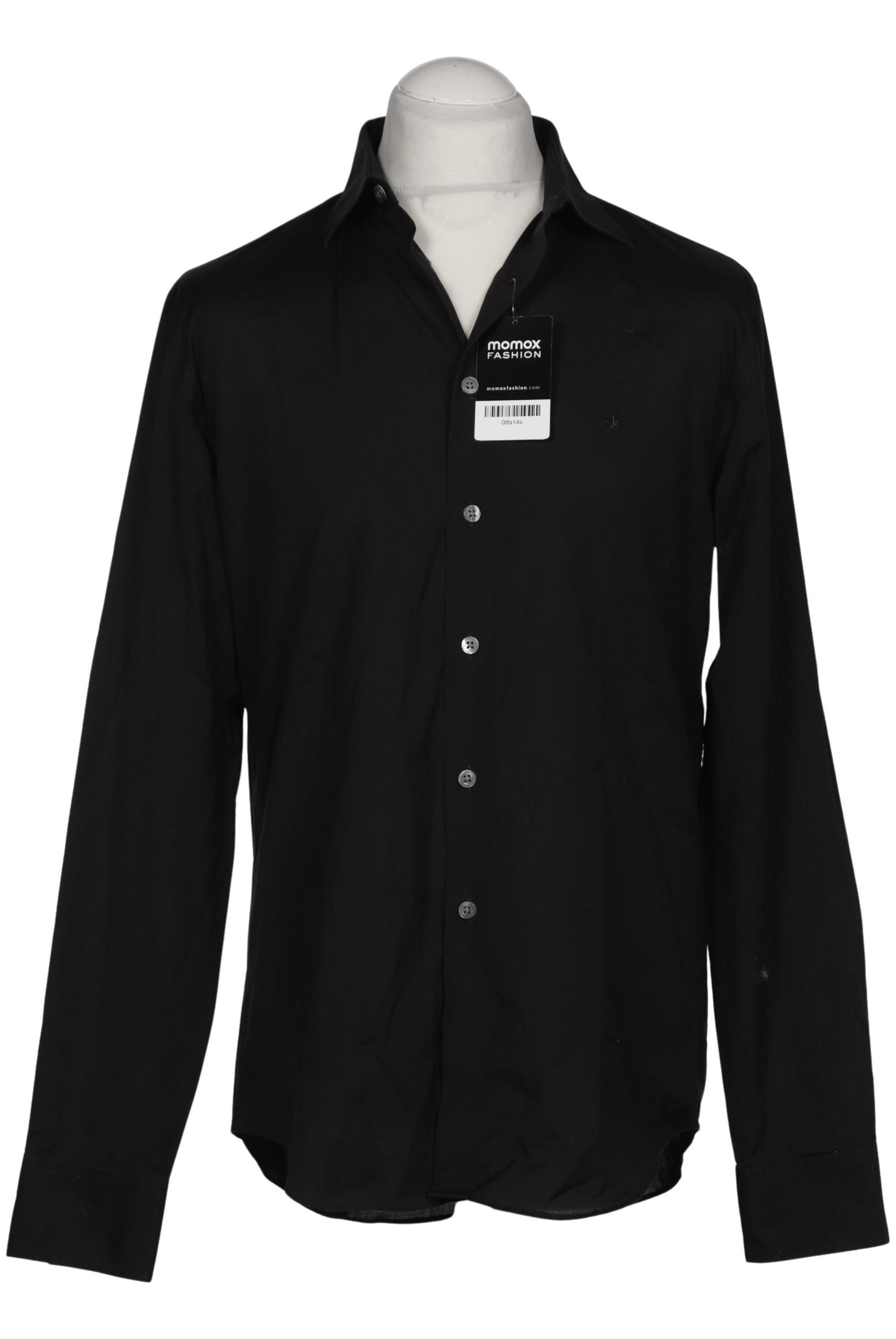Calvin Klein Button Up Shirt in L in Black: front