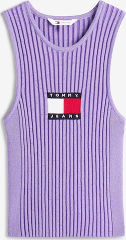 Tommy Jeans Вязаный топ в Лиловый: спереди