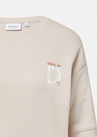 Sweat-shirt comma casual identity en beige