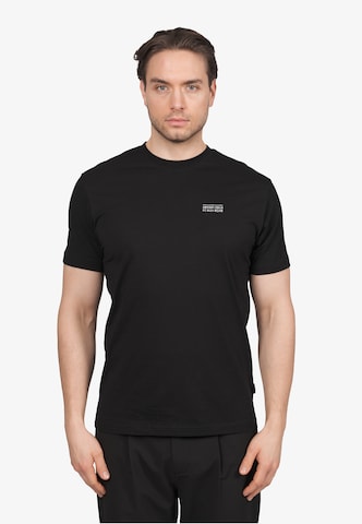 Kleinigkeit - Camiseta 'Unterm Strich' en negro: frente