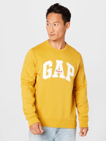 Sweat-shirt GAP en jaune : devant