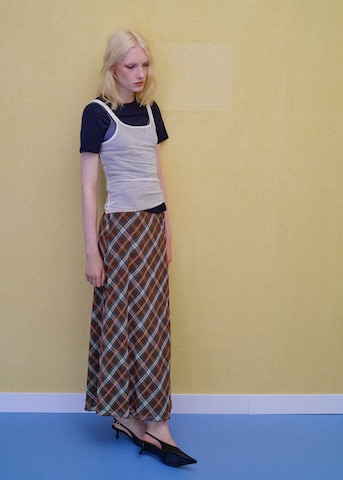 MANGO Nederdel 'COLO' i brun: forside