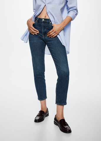 MANGO Slimfit Jeans 'Claudia' i blå: forside