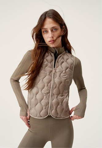 Gilet 'Kenal' Born en marron : devant