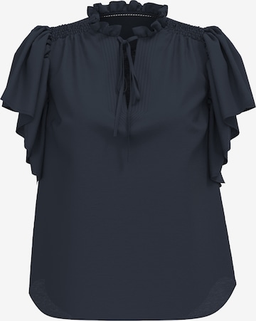 Chemisier 'Hera'' co'couture en bleu : devant