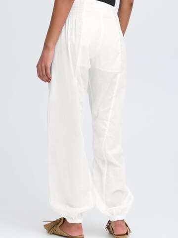 PULZ Jeans Tapered Trousers ' PZJill ' in White