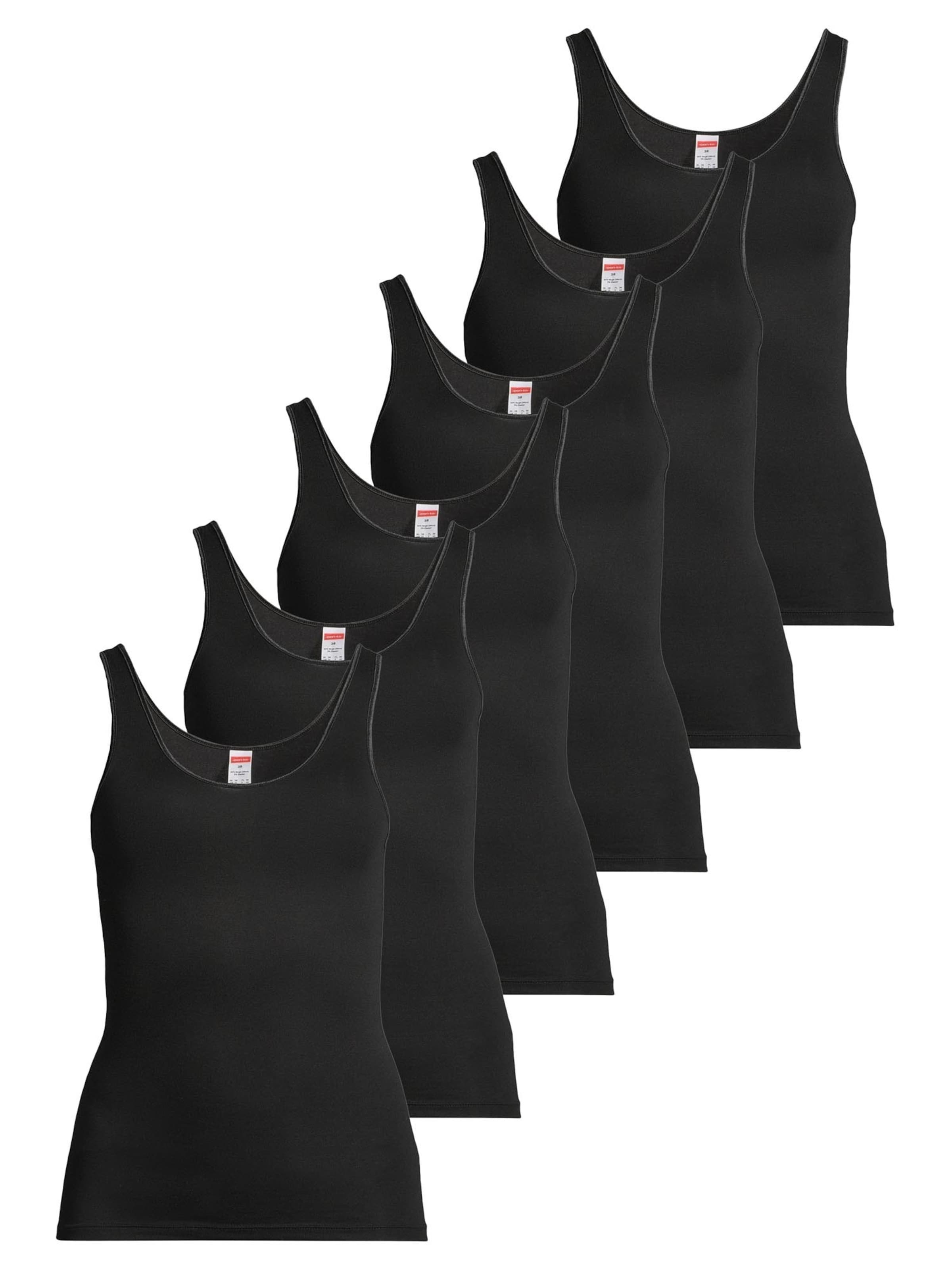 CON-TA Unterhemd 'Modal'‌‌‌‌‌‌ in Schwarz: Vorderseite