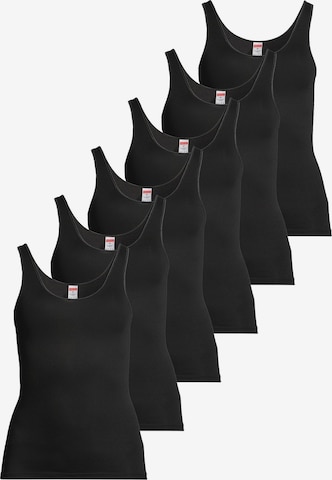 CON-TA Unterhemd 'Modal' in Schwarz: Vorderseite