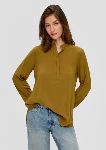 QS Blouse in Groen: voorkant