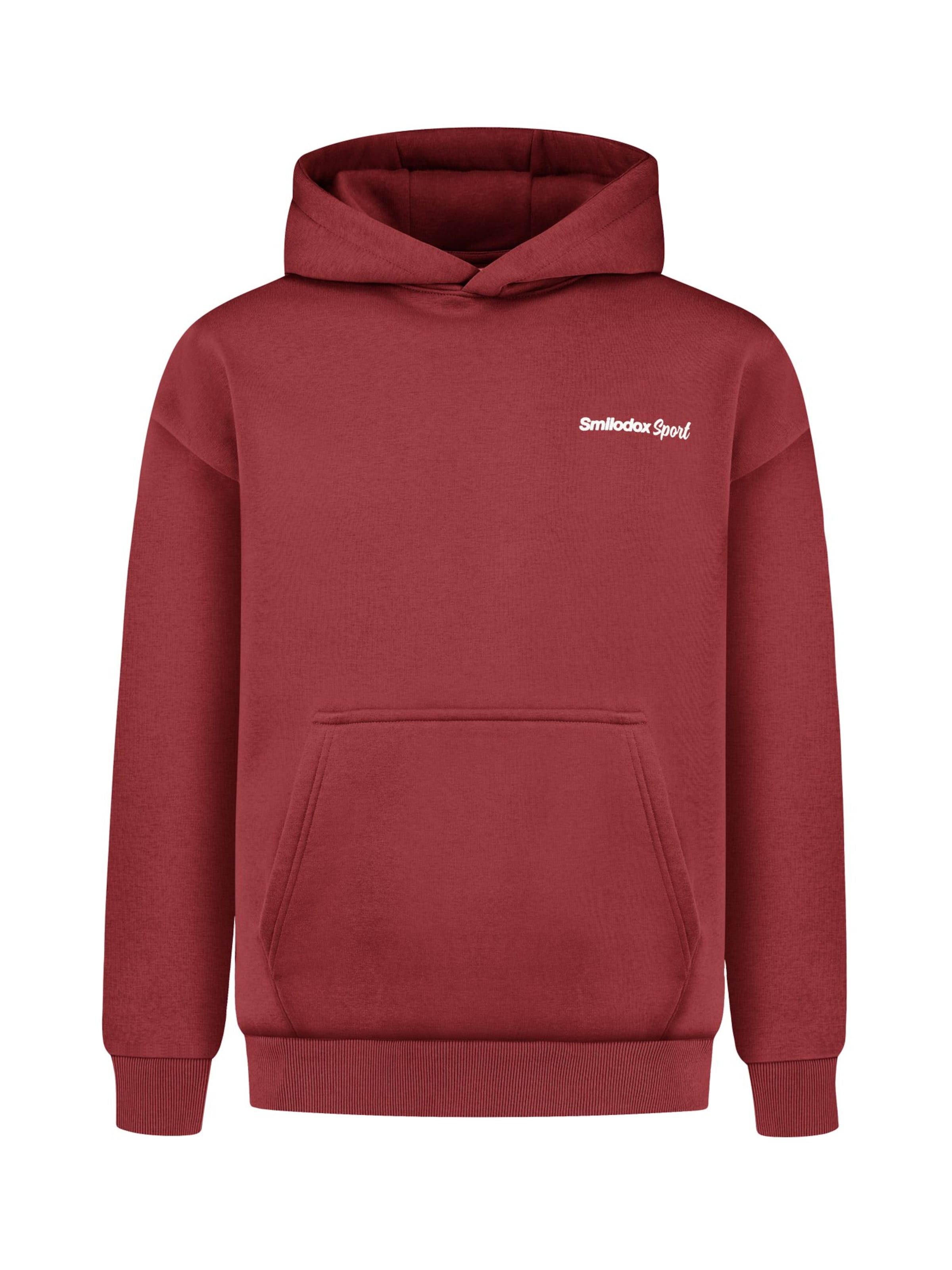 Smilodox Sweat jacket 'Fortes' in Red: front