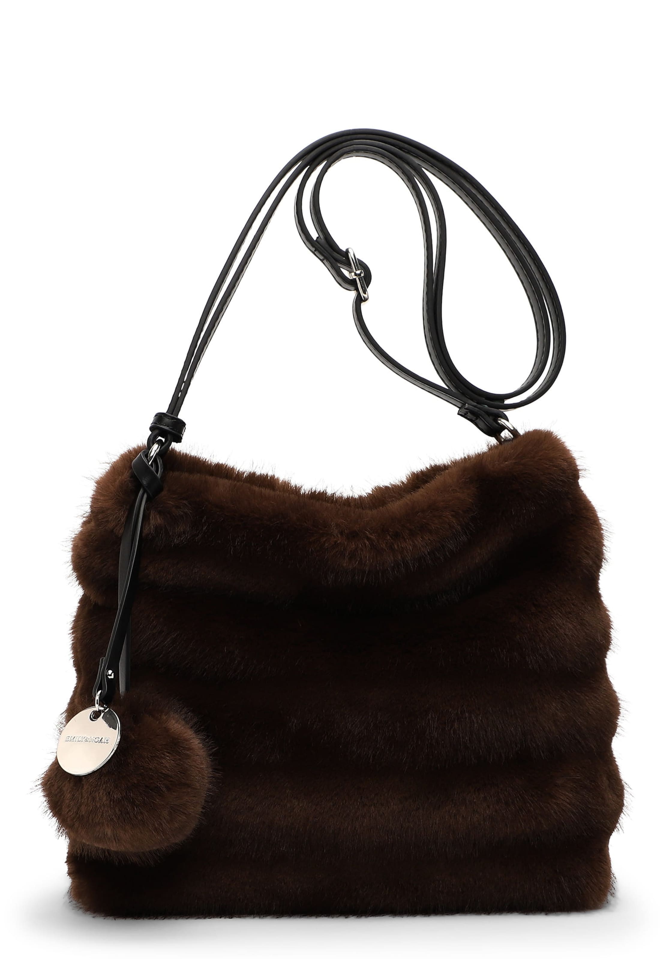 Emily & Noah Crossbody Bag 'Linette ' in Brown: front
