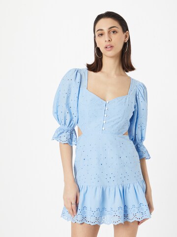 Robe FRENCH CONNECTION en bleu : devant