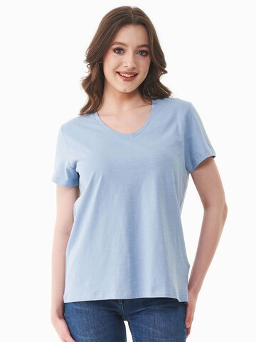 Organication T-Shirt in Blau: Vorderseite