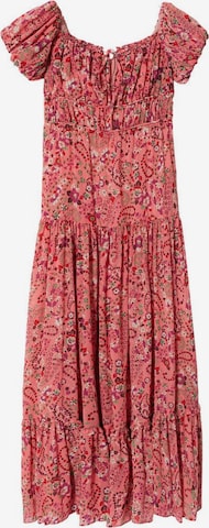 MANGO Summer Dress in Pink: front