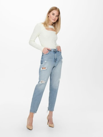 ONLY Tapered Jeans 'Janet' in Blau