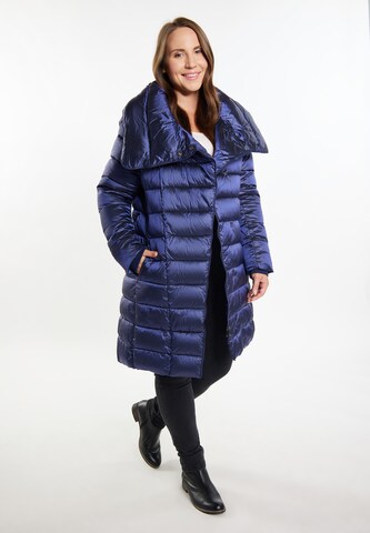 Usha Winter Coat in Blue