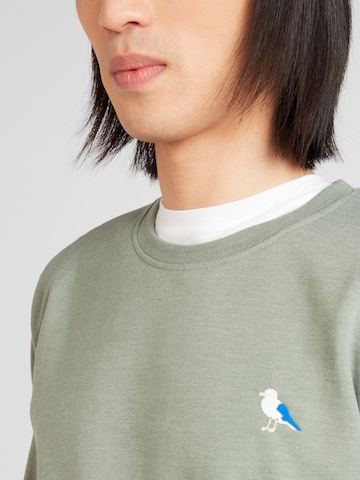 Cleptomanicx Sweatshirt 'Embro Gull' in Grün