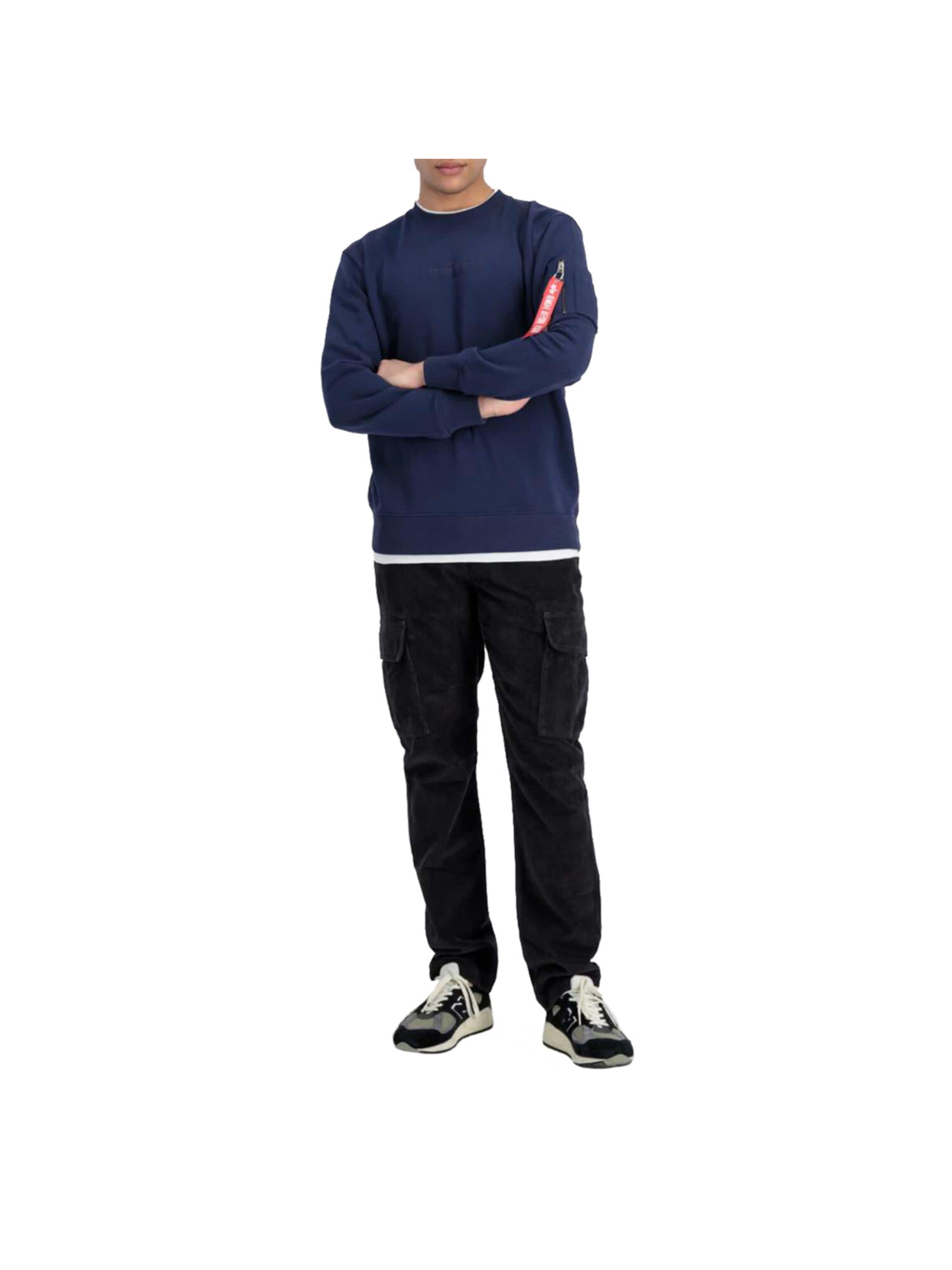 ALPHA INDUSTRIES Sweatshirt 'Double Layer'‌‌‌‌‌ in Blau