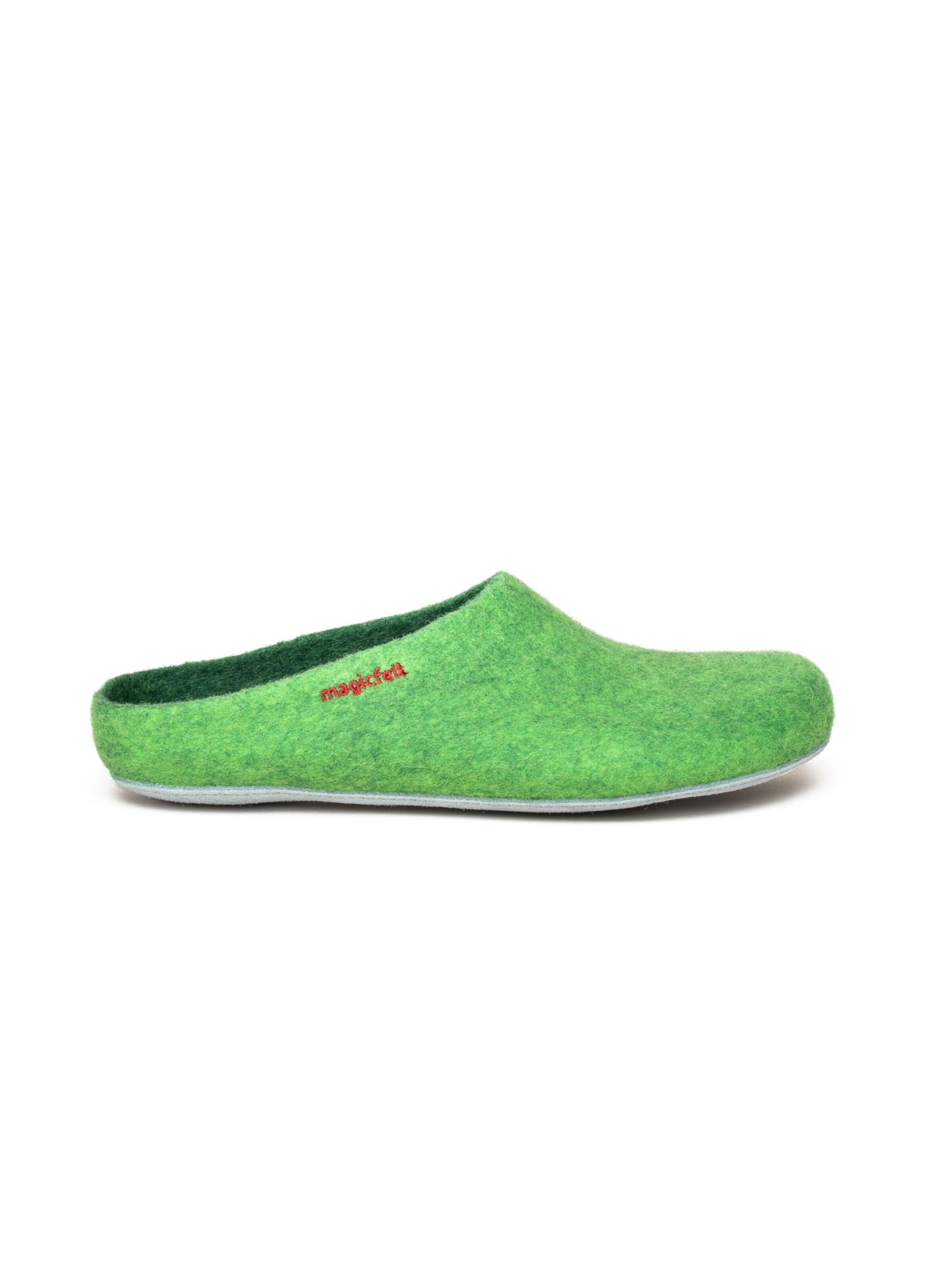 MagicFelt Slippers 'Filzpantoffel AP 701' in Green