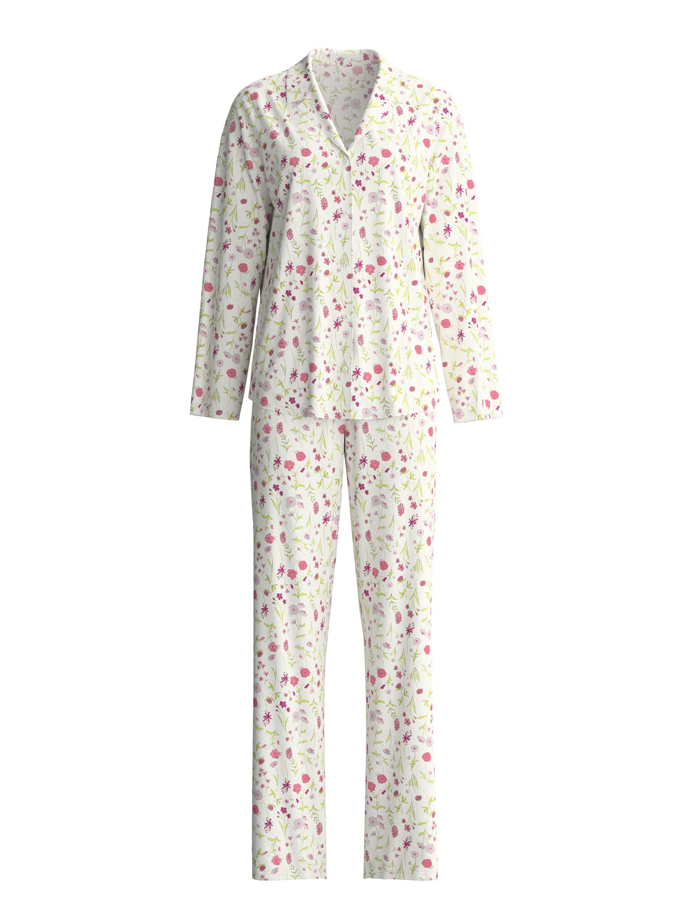 CALIDA Pyjama 'Cotton Special'‌ in Pink: Vorderseite