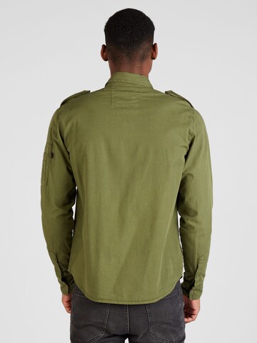 ALPHA INDUSTRIES Regular fit Prehodna jakna 'Urban Military' | zelena barva