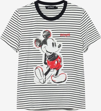 Desigual T-shirt 'Mickey Mouse' en rouge / noir / blanc, Vue avec produit