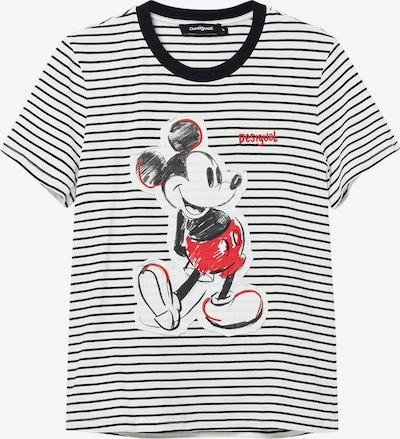 Desigual T-shirt 'Mickey Mouse' en rouge / noir / blanc, Vue avec produit