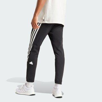 ADIDAS SPORTSWEAR Дънки Tapered Leg Спортен панталон 'Future Icons' в черно