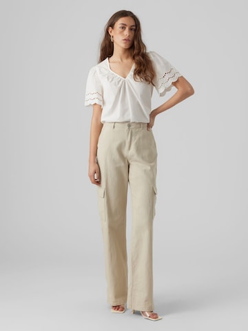 Chemisier 'SIV' VERO MODA en blanc