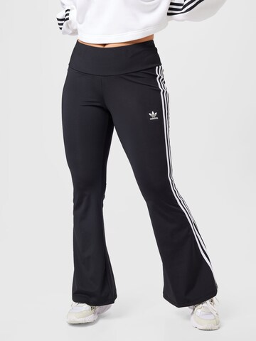 ADIDAS ORIGINALS Flared Leggings 'Adicolor Classics' in Black: front