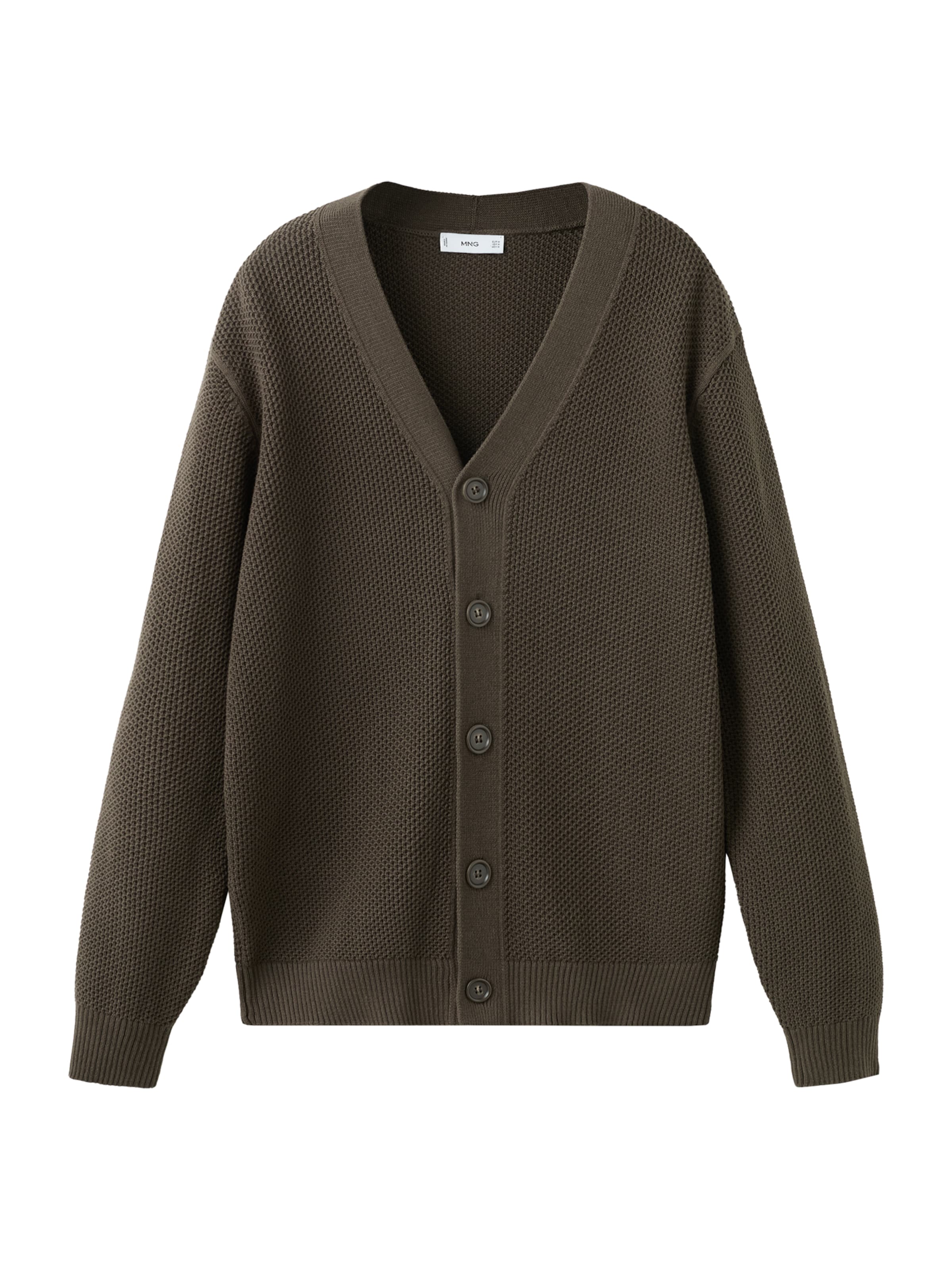 MANGO MAN Cardigan 'Salsa' i brun: forside