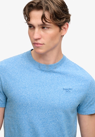 Superdry & Co Shirt 'Essential Serif' in Blue