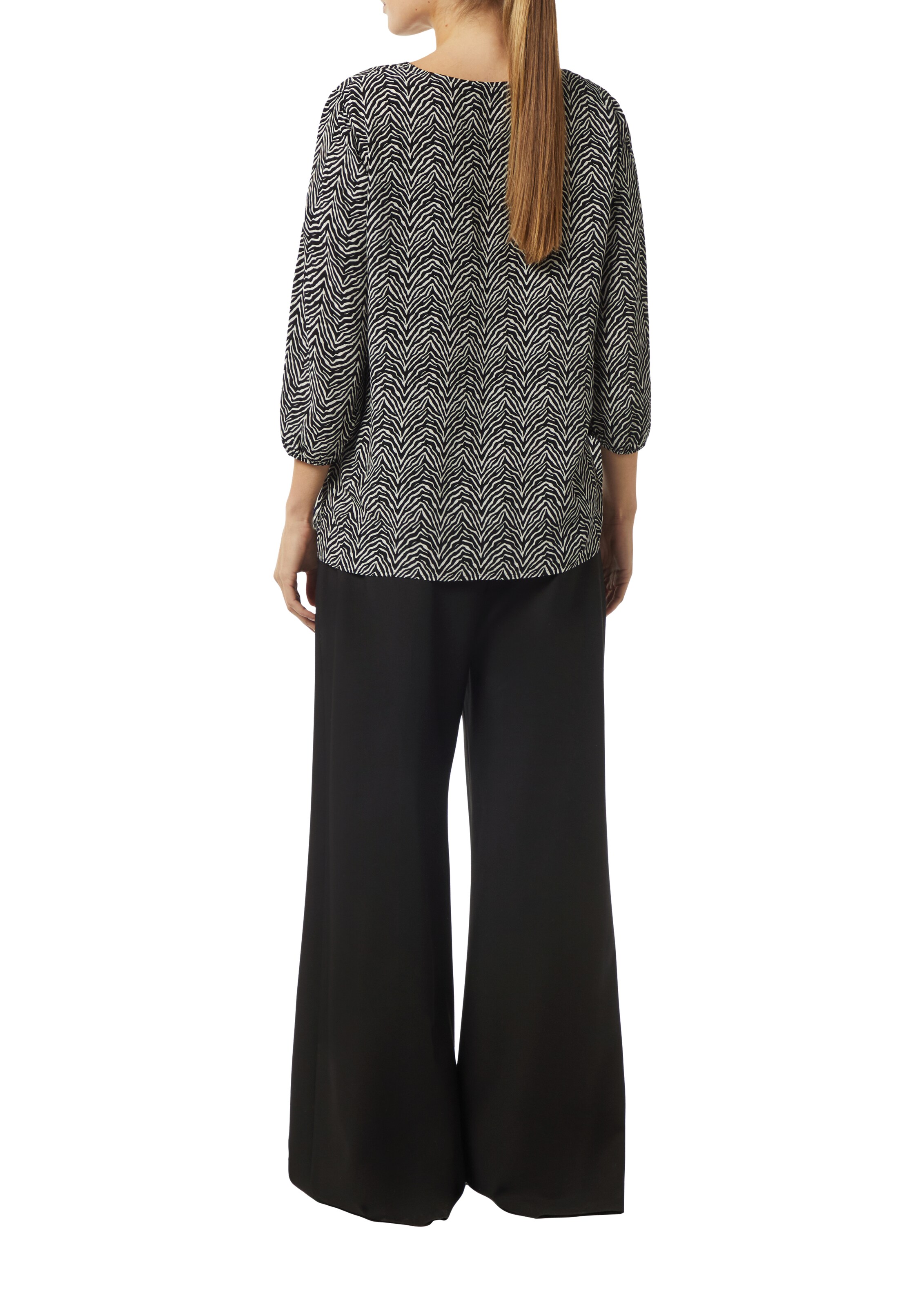 COMMA Bluse in Schwarz: Rückseite