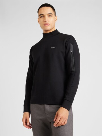 BOSS Sweatshirt 'Salbock1' i svart: framsida