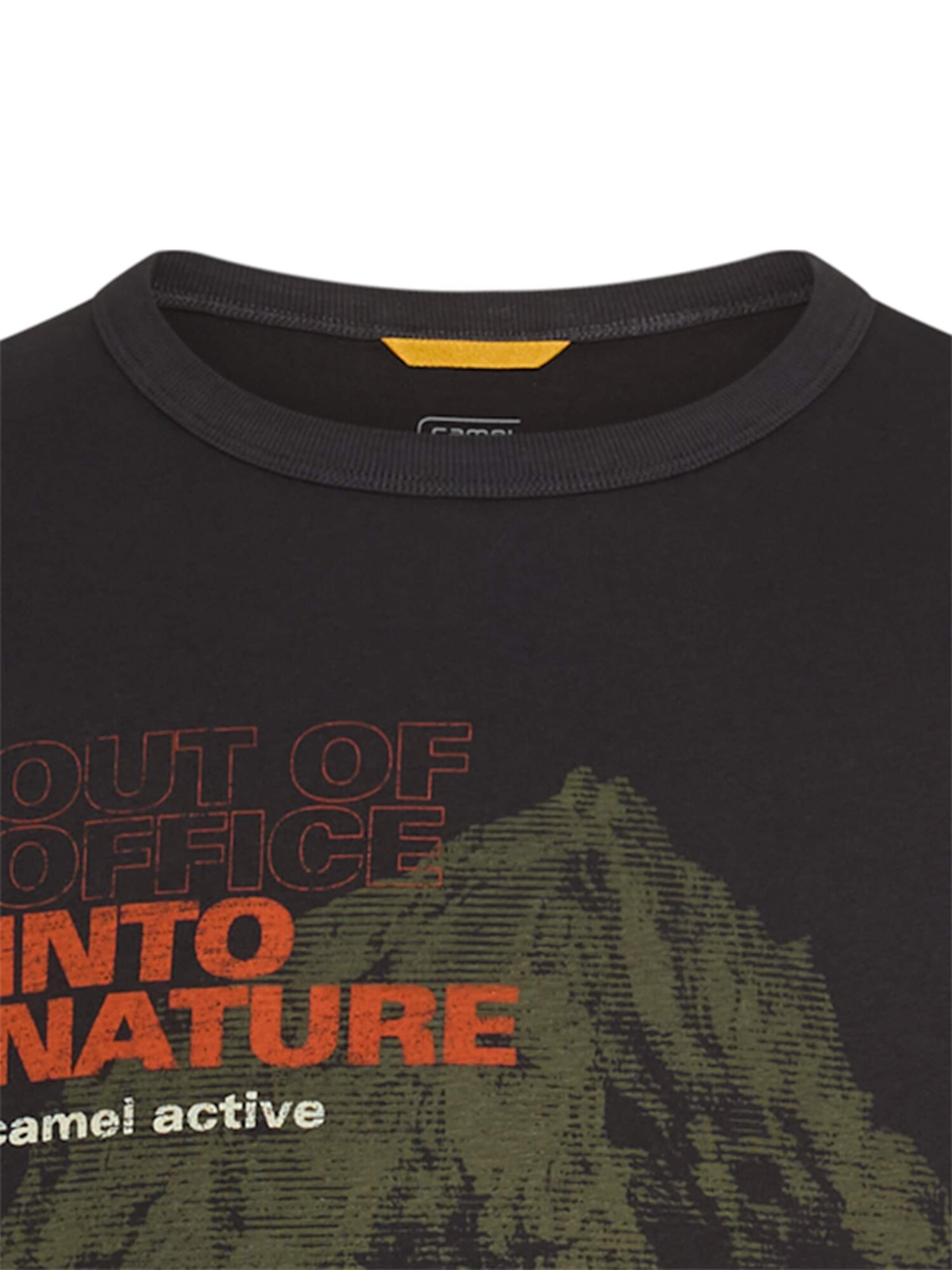 CAMEL ACTIVE T-shirt i svart