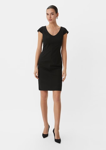 COMMA Sheath Dress in Black: front