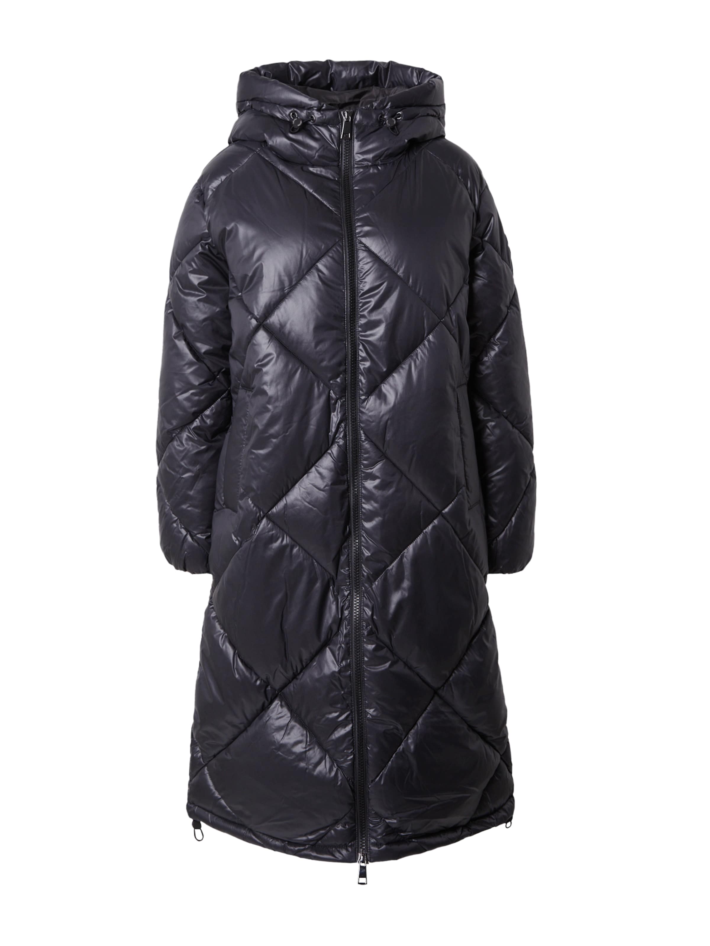 s.Oliver Zimní kabát – černá: přední strana