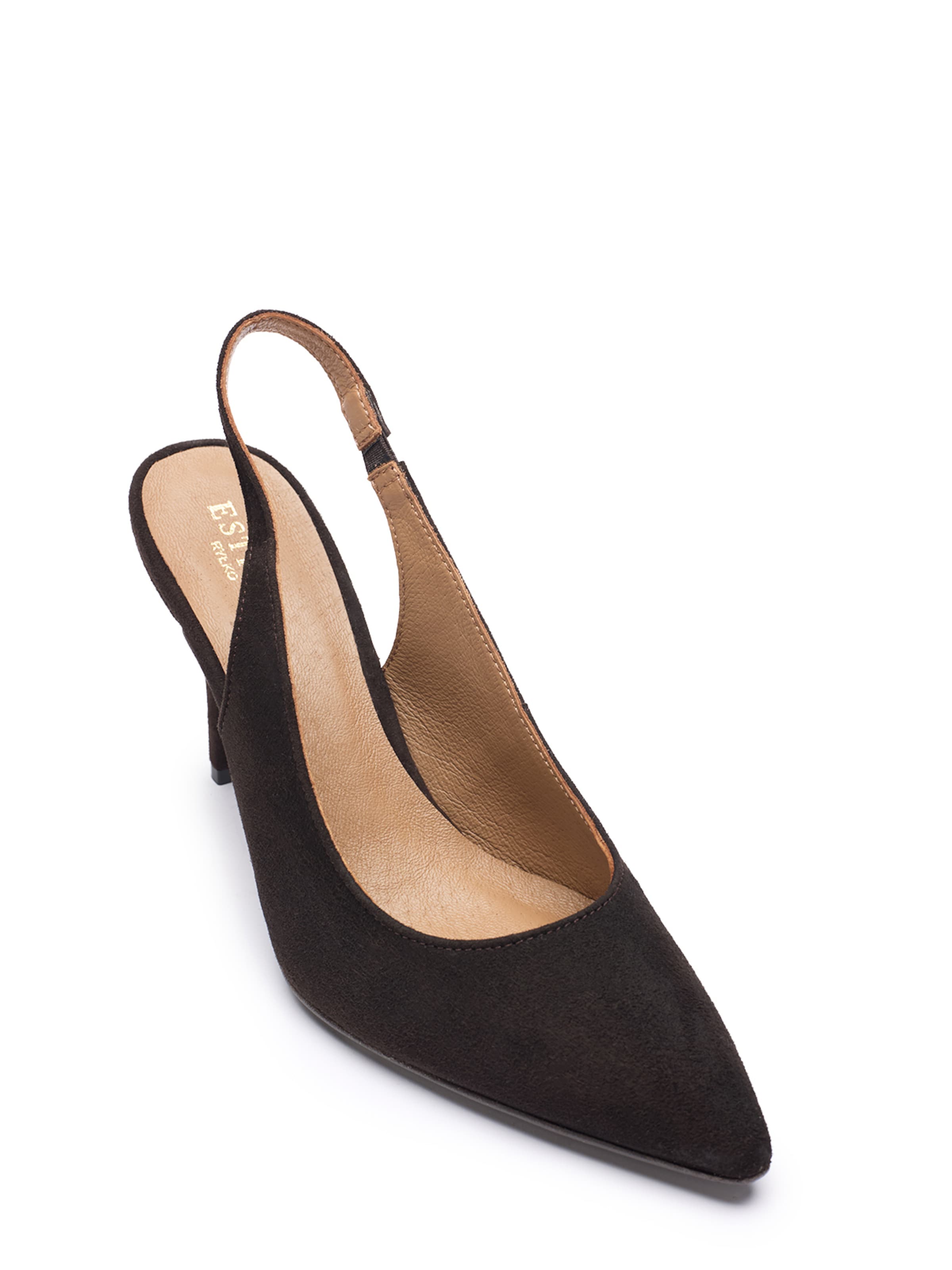 Escarpins à bride arrière RYŁKO en marron