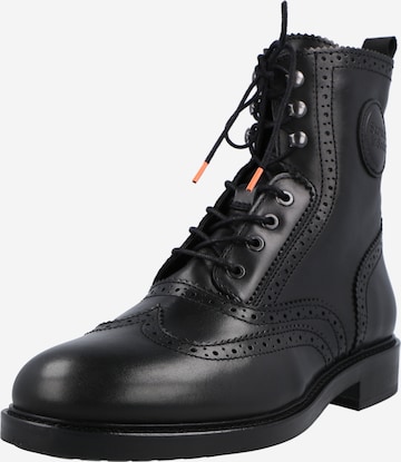 SCOTCH & SODA Veterboots 'Jay' in Zwart: voorkant