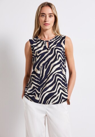 STREET ONE Blouse in Blue: front