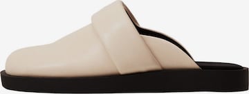 MANGO Mules 'Cama' in Beige: front