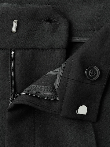 MANGO Loose fit Trousers with creases 'POL' in Black